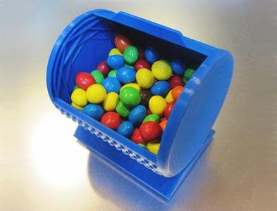 Print-In-Place Roll-Top Snack Bin