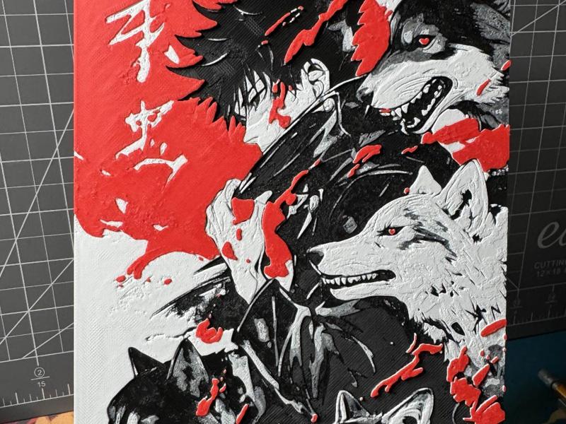 Hueforge Megumi Fushiguro from Jujutsu Kaisen