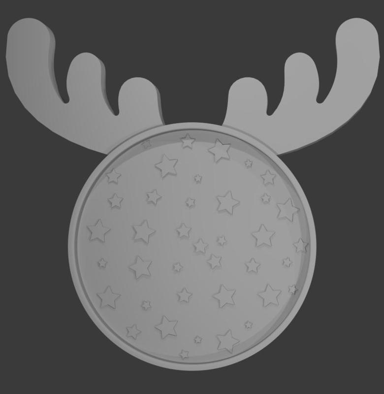 Reindeer Christmas plates