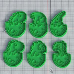 Dino cookie cutter set of 6