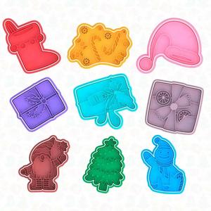 Christmas elements cookie cutter set of 9