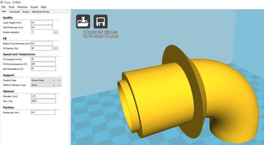 Angled Tube Wall Inlet