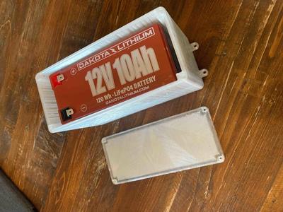12v 10ah battery box for a UB1280 / Dakota 12v