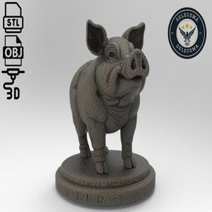 Pig Animal 3d Printing