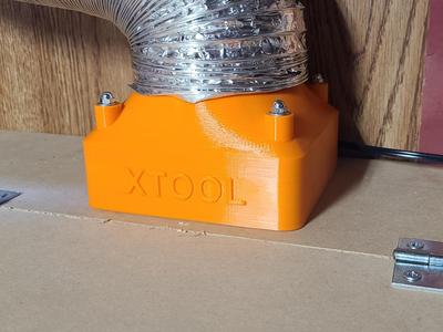 120mm fan to 4in dryer vent adapter.