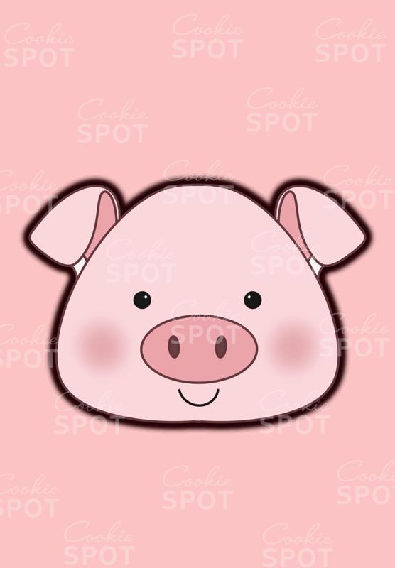 Pig Head Cookie Cutter