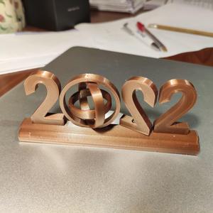 2022 with LOVE (Heart and Gyroscope) - Print in Place