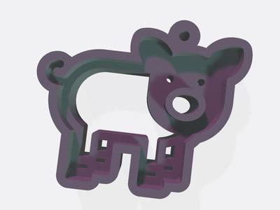 Keychain pig
