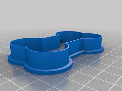 Dog Bone Cookie Cutter Version 3