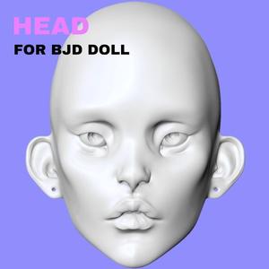 HEAD (MOON) FOR BJD DOLL/ 3D MODEL/ART/LEGS/OOAK/3D PRINTING