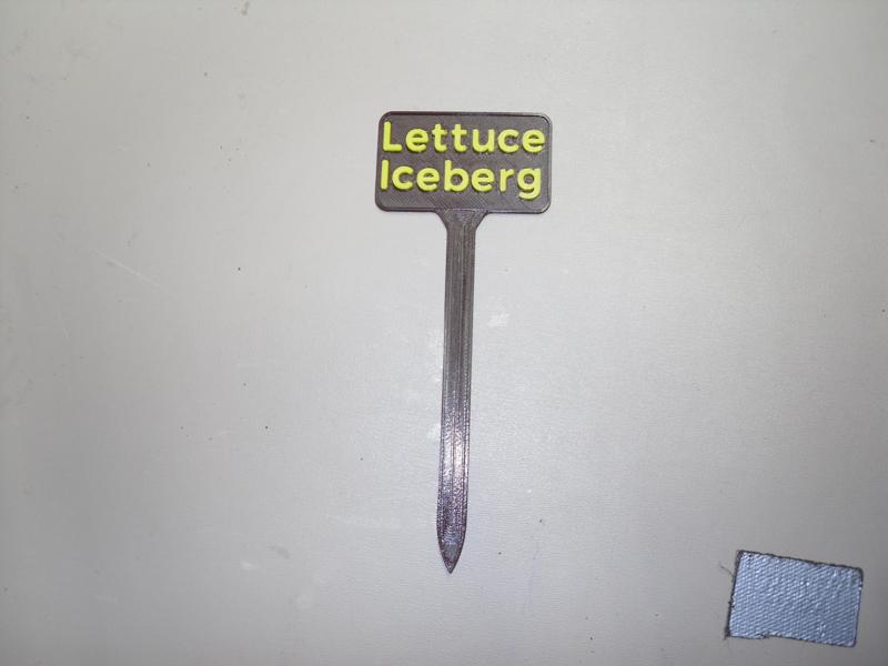 Plant Label Iceberg Lettuce