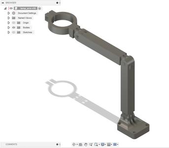 Clamp Lamp Arm Mount