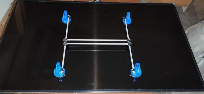 Suction cups for TV panel.