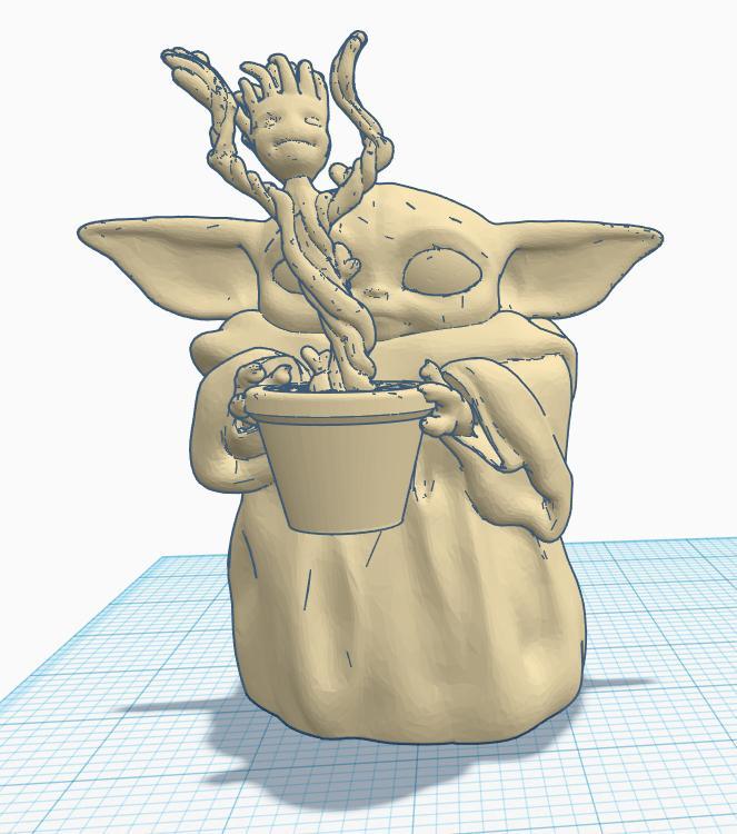 Kit-Bash Baby Yoda & Baby Groot 1