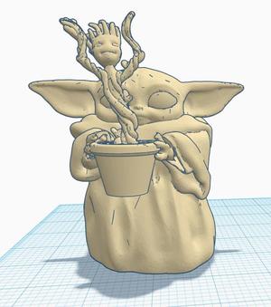 Kit-Bash Baby Yoda & Baby Groot 1