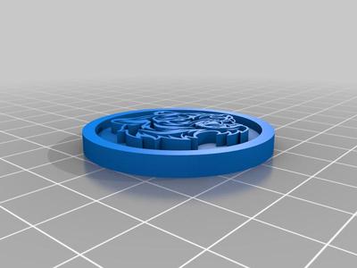 Tiger Token Round 40mm x 4mm