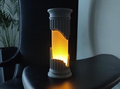 Olympus Column Lamp - Ancient Greek Pillar Light