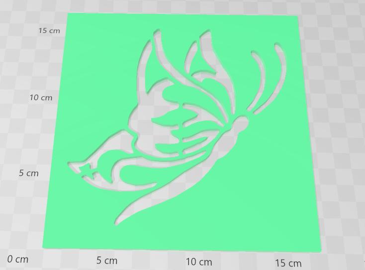 Butterfly Stencil Butterfly V7