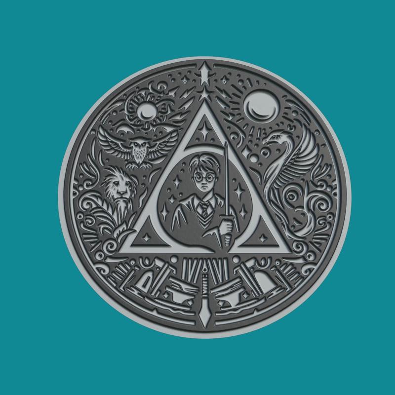 Harry Potter Print Model Harry Potter Medallion Harry Potter Wall Decor
