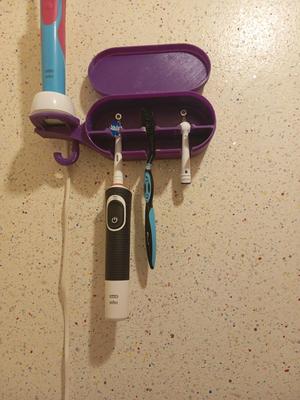 wall-mounted toothbrush holder