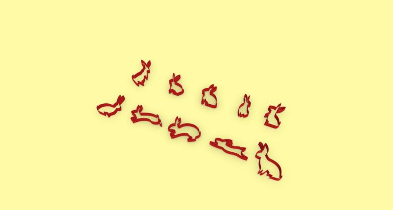 Easter Bunny Cookies Cutter