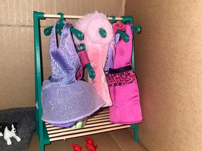 Barbie dollhause clothes rack. A1 mini size.
