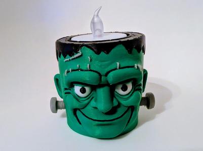 LED Tea Light Holder Frankenstein