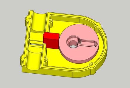 Hose pinch valve with servo for silicone tube 16mm