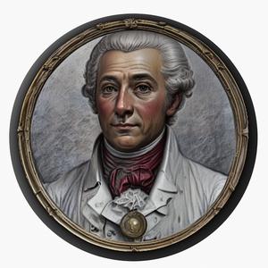 Antoine Lavoisier medallion pendant