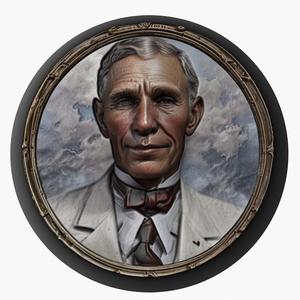 Henry Ford medallion pendant