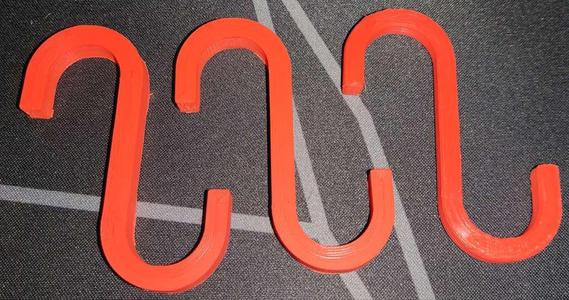 S-hook for 20mm tube