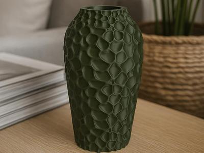 Stoneleaf Vase – Textured Minimalist Modern Decor