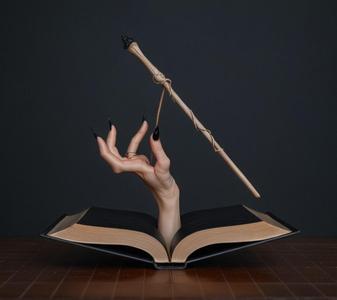 Levitating Wand Magic Book