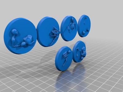 Flayed Ones bases 32mm
