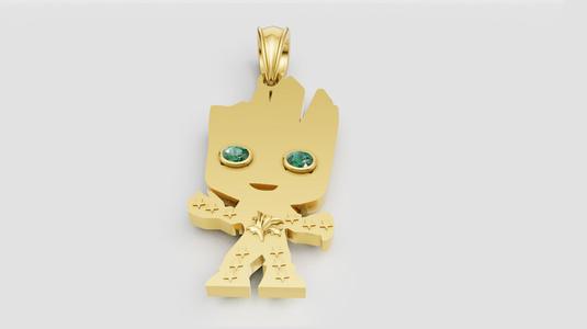 tree character pendant 3D printable model
