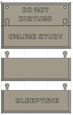 DO NOT DISTURB Puzzle Sign