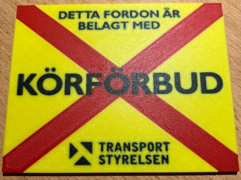 Swedish "driving ban"