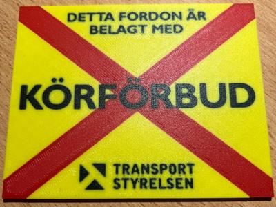Swedish "driving ban"