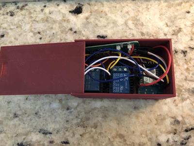 Wemos D1 Mini Dual Relay + Garage Remote Box