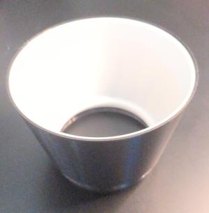 KVART lampshade extender (two part black & white)