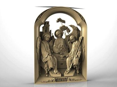 Religious icon cnc art 3D model