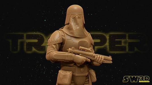 SNOW TROOPER SCULPTURE - TESTED AND READY FOR 3D PRINTING