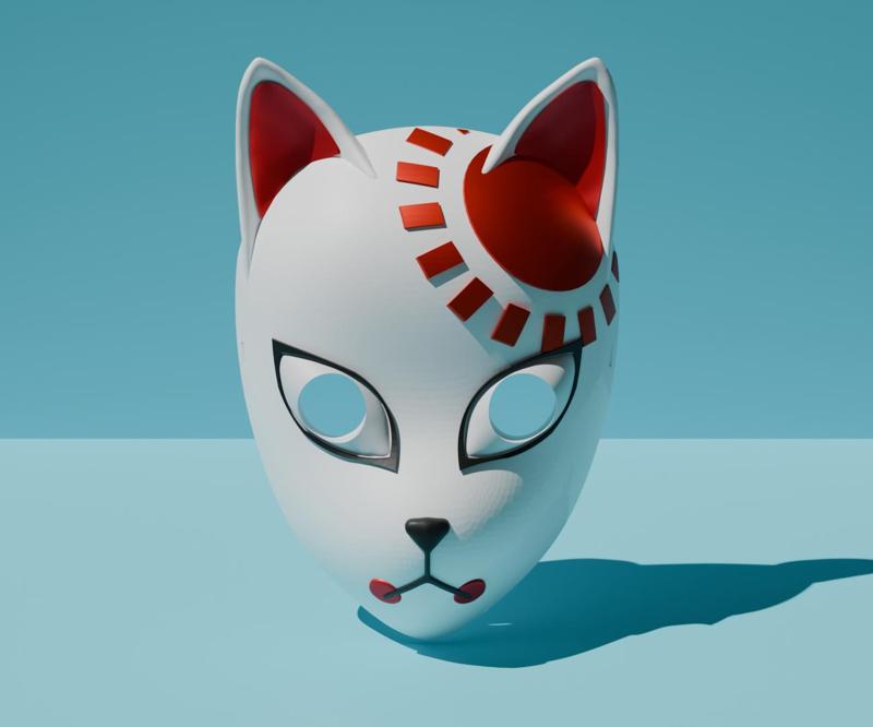 Anime cosplay mask: Tanjiro Kimetsu no Yaiba - Anime cosplay mask: Tanjiro Kimetsu no Yaiba