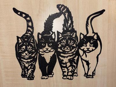 Cat wall decoration