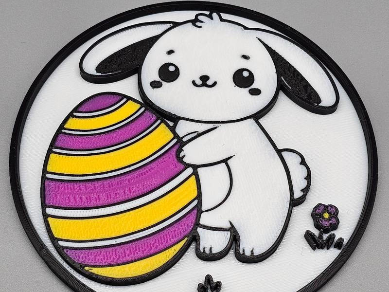 Easter Bunny Coasters - Easy to Print