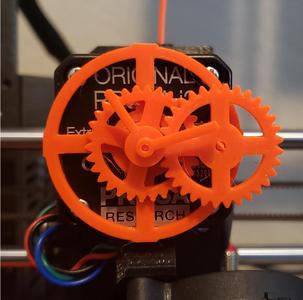 Extruder Gear Clock - True 12:1 Ratio