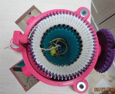 Table mount template for sock machine