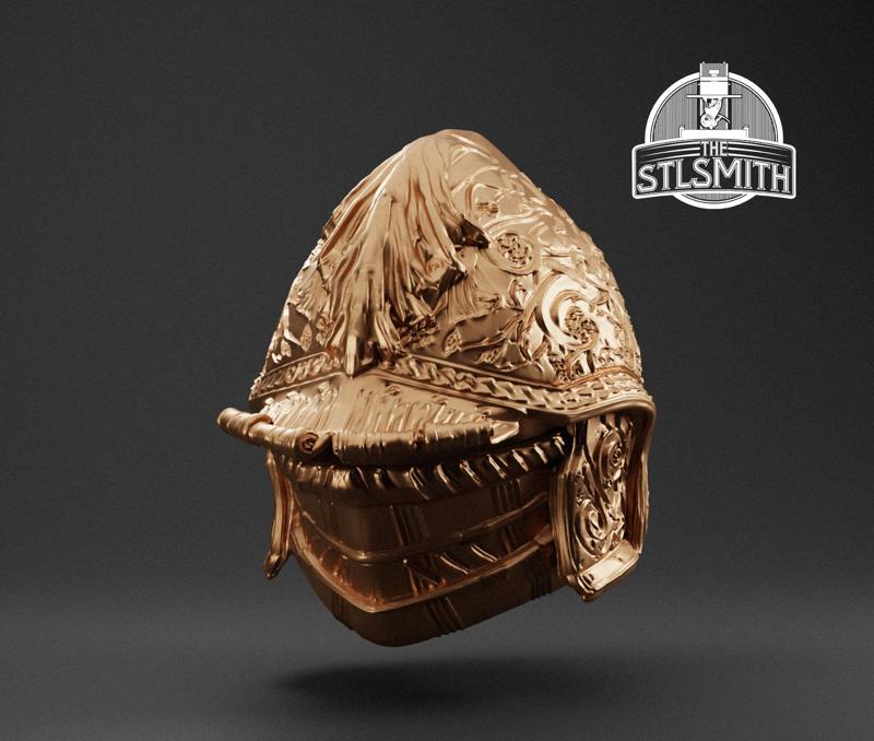 Banished Knight Helm Elden Ring Life Size Prop STL