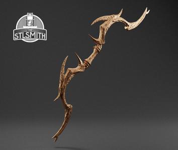 Daedric Bow Skyrim Life Size Prop STL