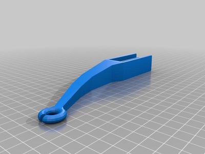 Filament guide with notched loop.